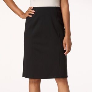Cato Black Women's Pull On Pencil Skirt Modest Chic